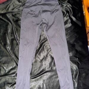 Gray High-Waisted Leggings